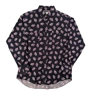 VTG Wrangler Shirt Mens XL Cowboy Cut Western Novelty Long Sleeve Button‎ Up